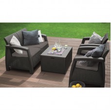 KETER. Set mobilier gradina graphite Corfu Box..